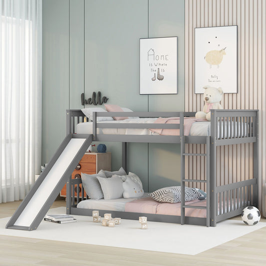 Full over Full bunk bed with Slide | Just Better Bunk Beds