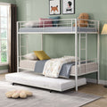 Twin Over Twin Bunk Bed with Trundle and Storage Stairs | Just Better Bunk Beds