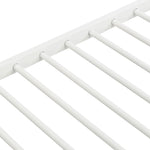 Extra Sleeping Space Twin Over Twin Metal Bunk Bed with Trundle in White for Kids Rooms | Just Better Bunk Beds - View 6