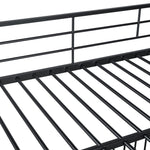 Full over Full Metal Bunk Bed with Slide and Guardrails in Black for Kids' Rooms | Just Better Bunk Beds - View 19