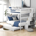 Full Over Full Bunk Bed with Trundle and Convertible Design | Just Better Bunk Beds