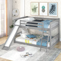 Full Over Full Wood Bunk Bed with Ladder and Guardrails | Just Better Bunk Beds