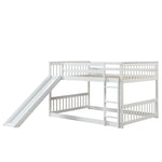 Fun Full over Full Wood Bunk Bed with Slide in White or Grey | Just Better Bunk Beds - View 33