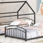 Fun Twin Over Twin Metal Bunk Bed with Slide for Kids, Black, Sturdy & Space-Saving | Just Better Bunk Beds - View 6