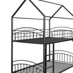 Fun Twin Over Twin Metal Bunk Bed with Slide for Kids, Black, Sturdy & Space-Saving | Just Better Bunk Beds - View 13