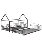Fun Twin Over Twin Metal Bunk Bed with Slide for Kids, Black, Sturdy & Space-Saving | Just Better Bunk Beds - View 16