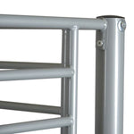 Kids Shared Room Twin Over Twin Iron Bunk Bed with Ladder Gray | Just Better Bunk Beds - View 16
