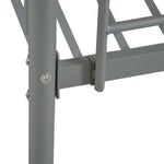 Kids Shared Room Twin Over Twin Iron Bunk Bed with Ladder Gray | Just Better Bunk Beds - View 17