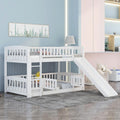Twin Over Twin Wood Bunk Bed for Kids with Ladder and Guardrails | Just Better Bunk Beds