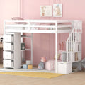Twin Loft Bed with Desk and Storage for Kids and Teens | Just Better Bunk Beds