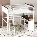 Twin Loft Bed with Desk and Storage for Kids and Teens | Just Better Bunk Beds