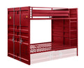 Full Over Full Wood Bunk Bed with Ladder and Guardrails | Just Better Bunk Beds