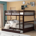 Full Over Full Wood Bunk Bed with Storage Drawers and Convertible Design | Just Better Bunk Beds