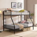 Twin Over Full Metal Bunk Bed with Guardrails and Ladder | Just Better Bunk Beds