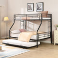 Twin Over Full Metal Bunk Bed with Guardrails and Ladder | Just Better Bunk Beds