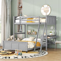 Twin Over Full Bunk Bed with Ladder and Guardrails | Just Better Bunk Beds