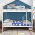 Twin Over Twin Metal Bunk Bed for Kids, ASTM Certified with Guardrails | Just Better Bunk Beds