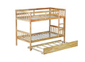 Twin Over Twin Bunk Bed with Trundle and Storage Stairs | Just Better Bunk Beds