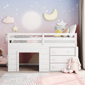 Twin Loft Bed with Desk and Storage for Kids and Teens | Just Better Bunk Beds