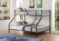 Space-Saving Twin XL Over Queen Metal Bunk Bed with Gunmetal Finish for Shared Bedrooms | Just Better Bunk Beds